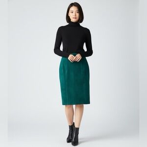 Danier Leather Skirt Women’s 18 In Green